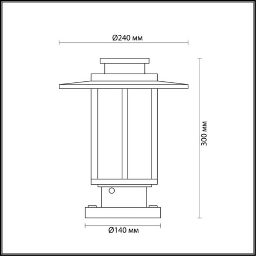 4047/1B NATURE ODL18 749 белый/коричневый Уличный светильник на столб IP54 E27 18W 220V MITO Odeon Light