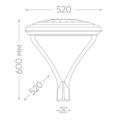 Светильник уличный FERON, SP7020, 50W 5000lm 5000K, черный 48439