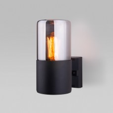 Уличный настенный светильник Roil чёрный/дымчатый плафон IP54 35125/U 186.4