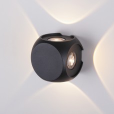 CUBE черный уличный настенный светодиодный светильник 1504 TECHNO LED Elektrostandard
