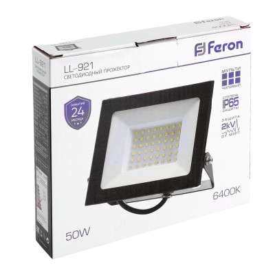 Светодиодный прожектор Feron LL-921 IP65 50W 6400K 32102