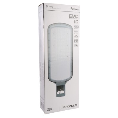 Светодиодный уличный консольный светильник Feron SP3070 150W 4000K AC90-300V, серый 51810