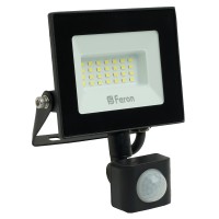 Светодиодный прожектор Feron с датчиком LL-906 IP44 20W 6400K 29556 Светодиодный прожектор Feron с датчиком LL-906 IP44 20W 6400K 29556