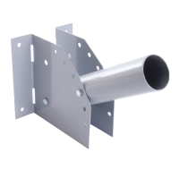 Кронштейн для уличных (консольных) светильников, посадочный диаметр 60мм, серый, ДС-1 41429 Кронштейн для уличных (консольных) светильников, посадочный диаметр 60мм, серый, ДС-1 41429