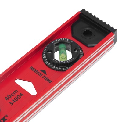 Уровень алюминиевый "Рельс", 400 мм, 3 глазка, усиленный Matrix