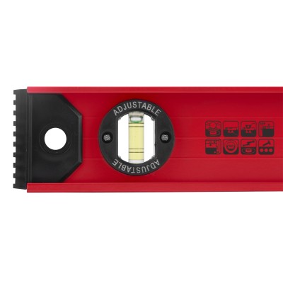 Уровень алюминиевый "Рельс", 400 мм, 3 глазка, усиленный Matrix