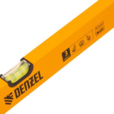 Уровень алюминиевый, 2000 мм, фрезерованный, 3 глазка Denzel Уровень алюминиевый, 2000 мм, фрезерованный, 3 глазка Denzel