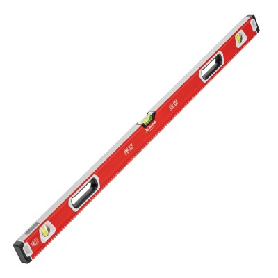 Уровень алюминиевый, магнит, фрезерованный, 3 глазка (1 зеркальный) двухкомпонентные рукоятки, 1200 мм Matrix