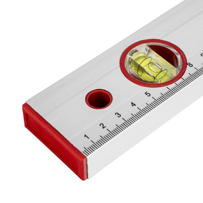 Уровень алюминиевый, 400 мм, 2 глазка, линейка Sparta