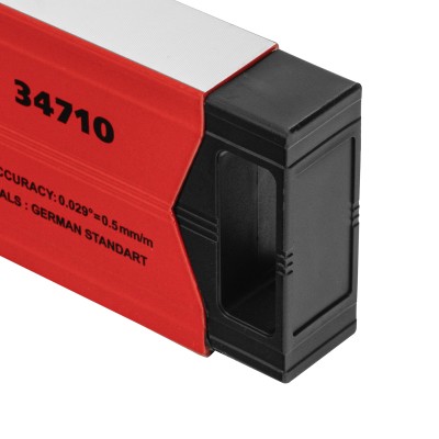 Уровень алюминиевый магнитный, 1000 мм, фрезерованный, 3 глазка (1 зеркальный) усиленный Matrix