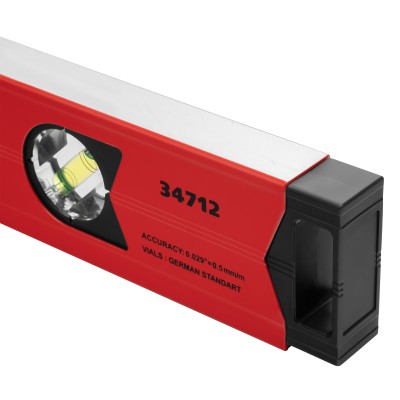 Уровень алюминиевый магнитный, 1200 мм, фрезерованный, 3 глазка (1 зеркальный) усиленный Matrix