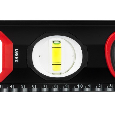 Уровень алюминиевый, усиленный, фрезерованный, 3 глазка, двухкомпонентные рукоятки, 600 мм Matrix