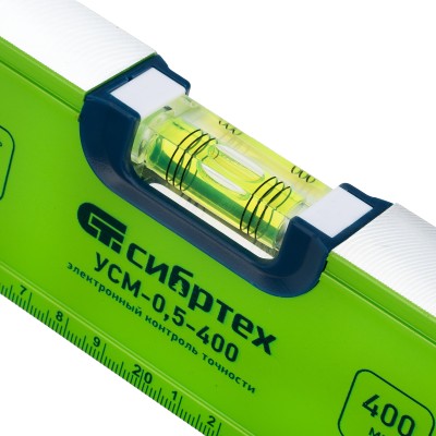 Уровень алюминиевый УСМ-0,5-400, фрезерованный, 3 глазка, магнитный, 400 мм Сибртех Уровень алюминиевый УСМ-0,5-400, фрезерованный, 3 глазка, магнитный, 400 мм Сибртех