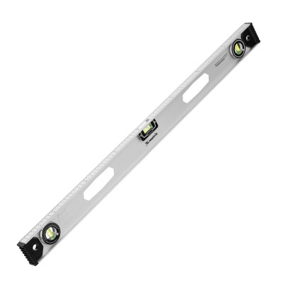 Уровень алюминиевый "Рельс", 800 мм, 3 глазка (1 поворотный) Matrix