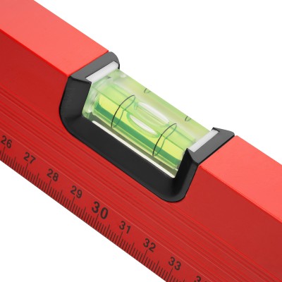 Уровень алюминиевый, 600 мм, 3 глазка, красный, линейка Matrix