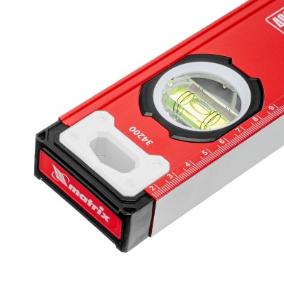 Уровень алюминиевый, фрезерованный, 3 глазка, 400 мм Matrix