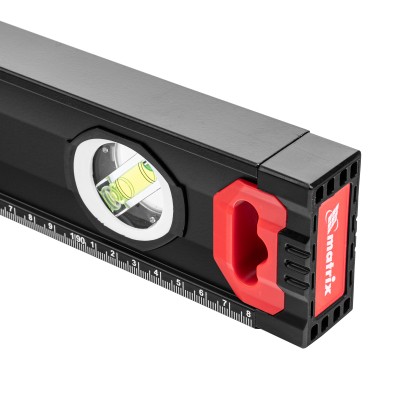 Уровень алюминиевый, усиленный, фрезерованный, 3 глазка, двухкомпонентные рукоятки, 2000 мм Matrix Уровень алюминиевый, усиленный, фрезерованный, 3 глазка, двухкомпонентные рукоятки, 2000 мм Matrix