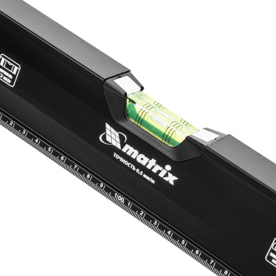 Уровень алюминиевый, усиленный, фрезерованный, 3 глазка, двухкомпонентные рукоятки, 2000 мм Matrix Уровень алюминиевый, усиленный, фрезерованный, 3 глазка, двухкомпонентные рукоятки, 2000 мм Matrix