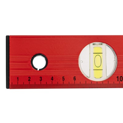 Уровень алюминиевый, 800 мм, 3 глазка, красный, линейка Matrix