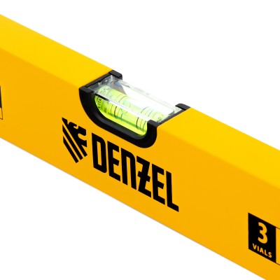 Уровень алюминиевый, 600 мм, фрезерованный, 3 глазка Denzel Уровень алюминиевый, 600 мм, фрезерованный, 3 глазка Denzel