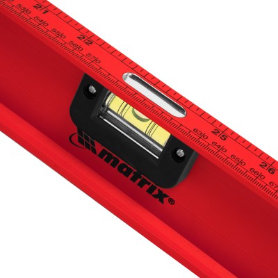 Уровень алюминиевый "Рельс", 1200 мм, 3 глазка, усиленный Matrix Уровень алюминиевый "Рельс", 1200 мм, 3 глазка, усиленный Matrix