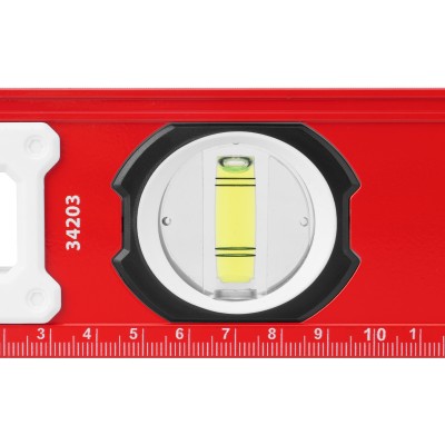 Уровень алюминиевый, фрезерованный, 3 глазка, рукоятки, 1000 мм Matrix