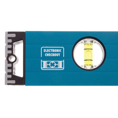 Уровень алюминиевый, 600 мм, усиленный с ударопрочными заглушками, рукоятки, 3 глазка Gross