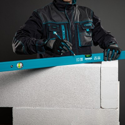 Уровень алюминиевый усиленный, 1200 мм, 3 глазка Gross Уровень алюминиевый усиленный, 1200 мм, 3 глазка Gross