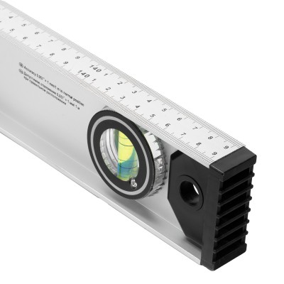 Уровень алюминиевый "Рельс", 1500 мм, 3 глазка (1 поворотный) Matrix