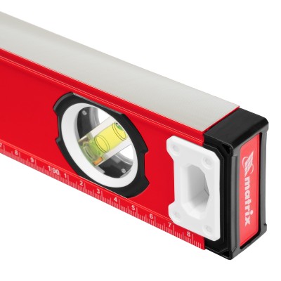 Уровень алюминиевый, фрезерованный, 3 глазка, рукоятки, 2000 мм Matrix