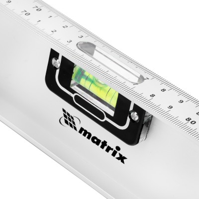 Уровень алюминиевый "Рельс", 1500 мм, 3 глазка (1 поворотный) Matrix