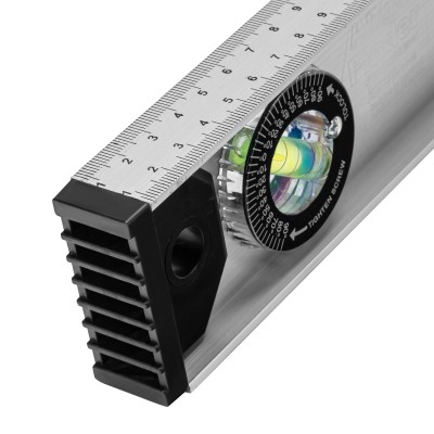 Уровень алюминиевый "Рельс", 2000 мм, 3 глазка (1 поворотный) Matrix Уровень алюминиевый "Рельс", 2000 мм, 3 глазка (1 поворотный) Matrix