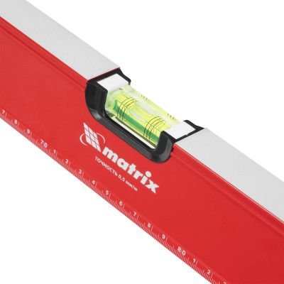 Уровень алюминиевый, фрезерованный, 3 глазка, рукоятки, 1500 мм Matrix Уровень алюминиевый, фрезерованный, 3 глазка, рукоятки, 1500 мм Matrix