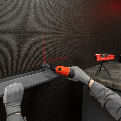 Лазерный уровень, 180 мм, 220 мм штатив, 4 глазка Matrix