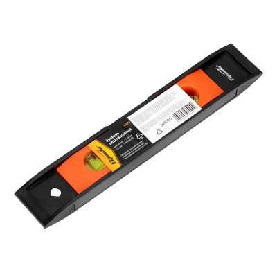 Уровень, 225 мм, 3 глазка, пластмассовый "Торпедо" (II) Sparta