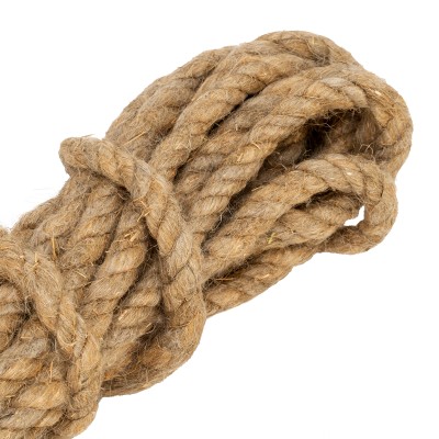 Веревка льнопеньковая, D 10 мм, L 10 м, крученая Сибртех