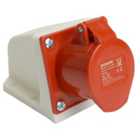 Розетка стационарная ST-114 16А 380В 3P+PE IP44, RST16-114-44, Stekker 49434 Розетка стационарная ST-114 16А 380В 3P+PE IP44, RST16-114-44, Stekker 49434