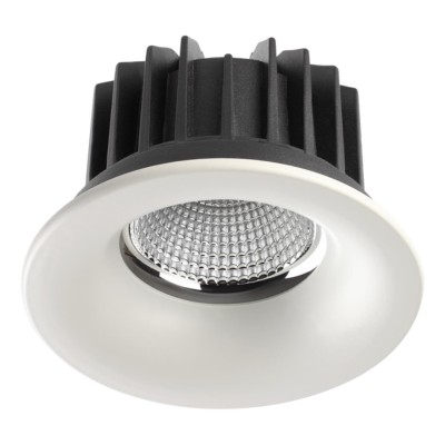 357603 SPOT NT18 277 белый Встраиваемый светильник IP44 LED 3000K 20W 100-265V DRUM