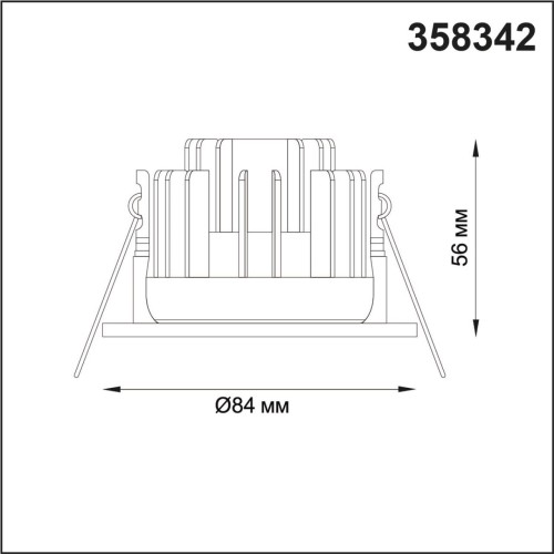 358342 SPOT NT19 291 черный Встраиваемый влагозащищённый диммир.св-к IP44 LED 3000К 8W REGEN Novotech