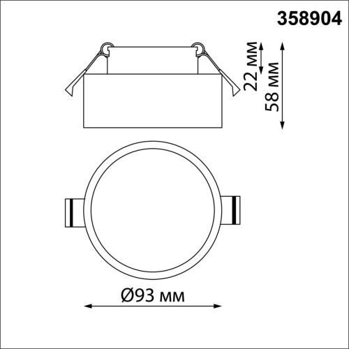 358904 SPOT NT22 337 черный Встраиваемый влагозащищенный светильник IP54 LED 4000K 10W 220V MAY Novotech