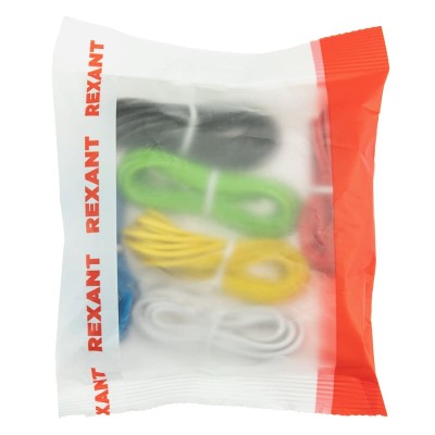 Набор автопровода «Радуга» 1х0,75мм, 6 цветов (белый, желтый, зеленый, красный, синий, черный) по 3м REXANT Набор автопровода «Радуга» 1х0,75мм, 6 цветов (белый, желтый, зеленый, красный, синий, черный) по 3м REXANT