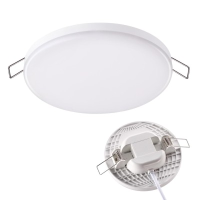 358143 SPOT NT19 301 белый Встраиваемый светильник IP20 LED 3000K 18W 85 - 265V MON