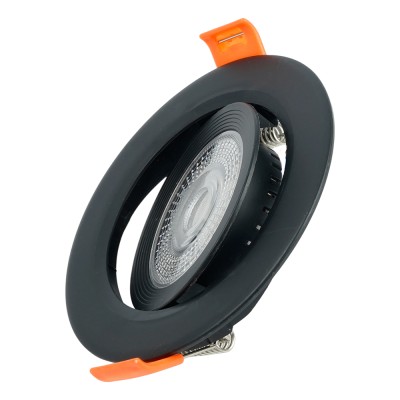 Светодиодный светильник Feron.ONE AL540 встраиваемый 7W 4000K черный "круг"