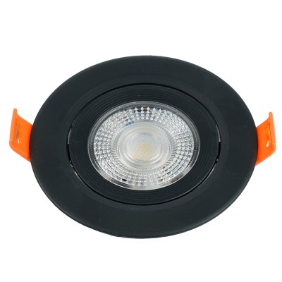 Светодиодный светильник Feron.ONE AL540 встраиваемый 7W 4000K черный "круг"