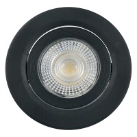 Светодиодный светильник Feron.ONE AL540 встраиваемый 7W 4000K черный "круг"