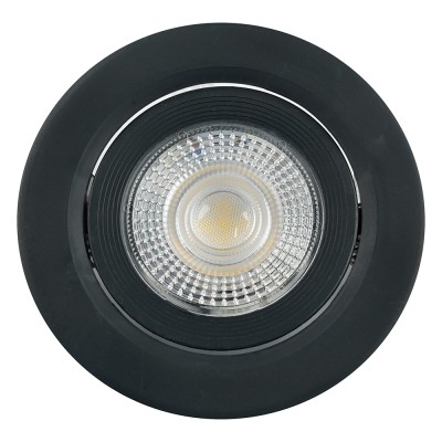 Светодиодный светильник Feron.ONE AL540 встраиваемый 7W 4000K черный "круг"