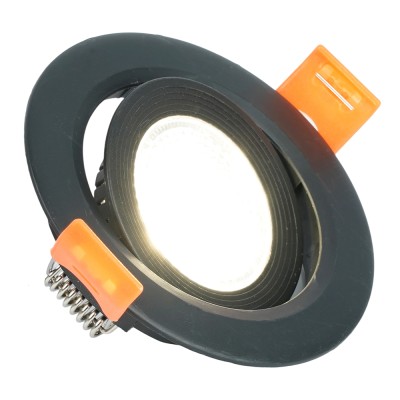 Светодиодный светильник Feron.ONE AL540 встраиваемый 5W 4000K черный "круг"