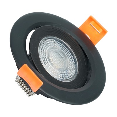 Светодиодный светильник Feron.ONE AL540 встраиваемый 5W 4000K черный "круг"