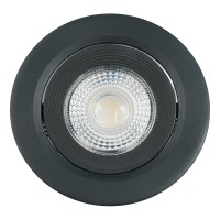 Светодиодный светильник Feron.ONE AL540 встраиваемый 5W 4000K черный "круг"