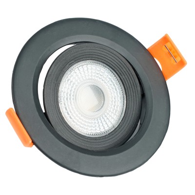 Светодиодный светильник Feron.ONE AL540 встраиваемый 5W 4000K черный "круг"